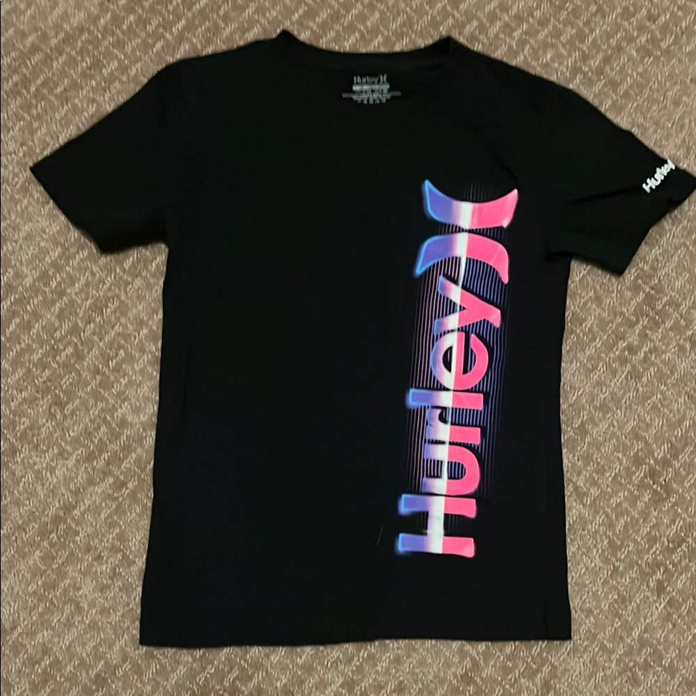 Hurley Kids Black Graphic T-Shirt